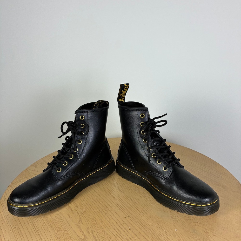 Dr. Martens Zavala Combat Boots Women's 8 Men's 7 Moto Biker Grunge Goth 90s - Picture 3 of 8